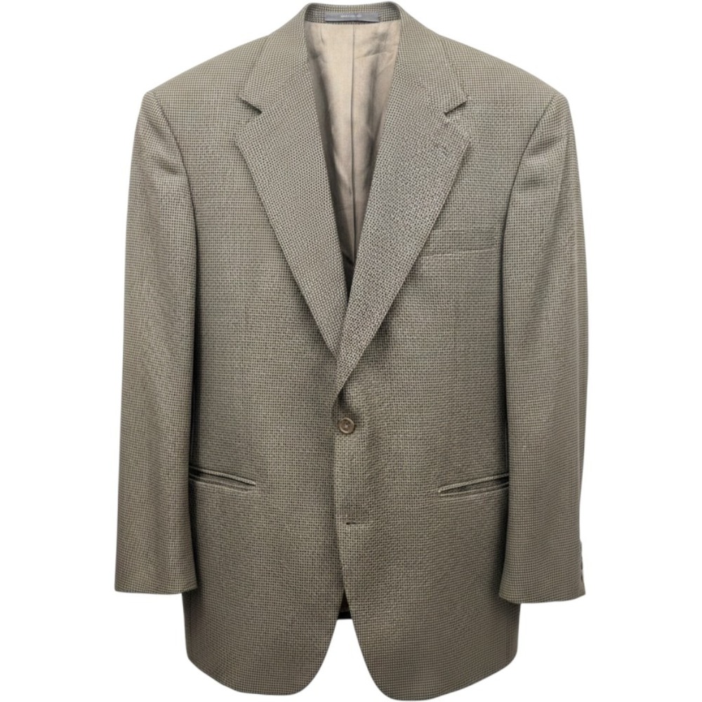 Haggar Collections Men's 48R Blazer Worsted Wool Blend Houndstooth USA